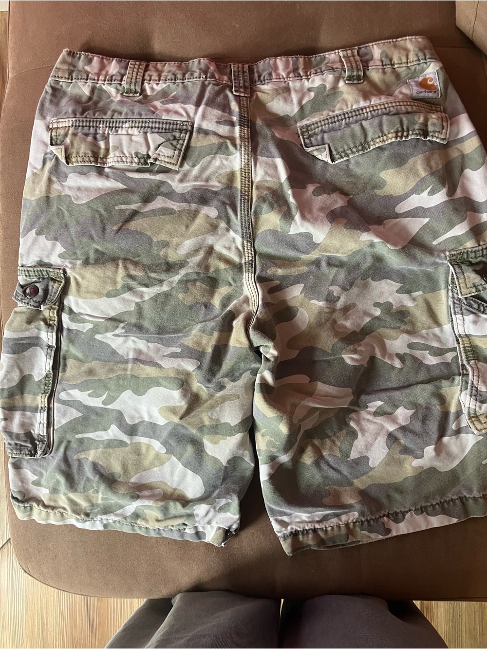 Carhartt Men's Camo Cargo Shorts - Green, Tan, Brown